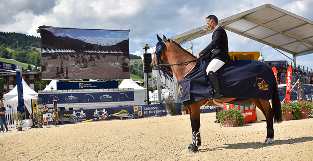 Megève, une victoire dans le CSI3* pour Jean Luc Mourier